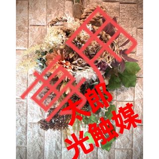 光触媒　人工観葉植物　ウォールグリーン　フェイクグリーン　ドライ風しめ縄正月(その他)