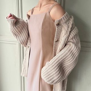 ジュノア(JUNOAH)のJUNOAH ワンピース ピンク ZARA オシャレウォーカー antiqua(ロングワンピース/マキシワンピース)