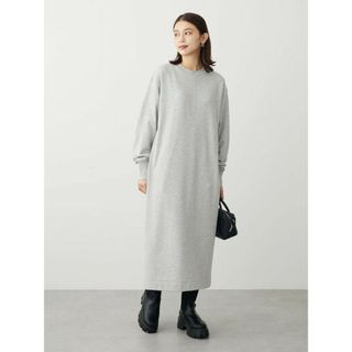 ショコラフィネローブ(chocol raffine robe)のchocol raffine robe ミニ裏毛ワンピース(ロングワンピース/マキシワンピース)