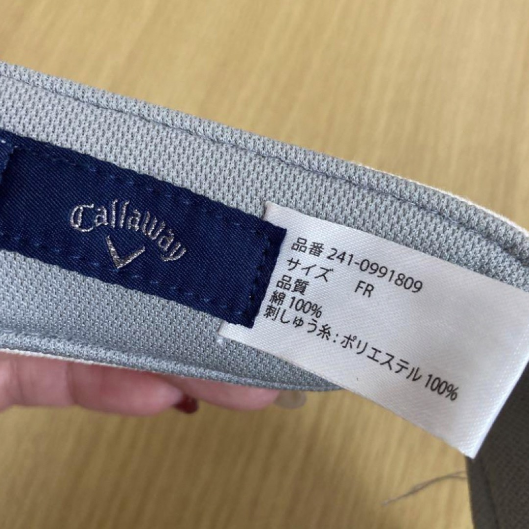 Callaway(キャロウェイ)のCallaway サンバイザー メンズの帽子(サンバイザー)の商品写真