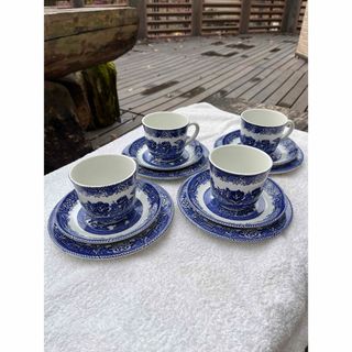 WOOD&SONS ウッド＆サンズ　トリオ　カップ＆ソーサー&デザート皿　4客