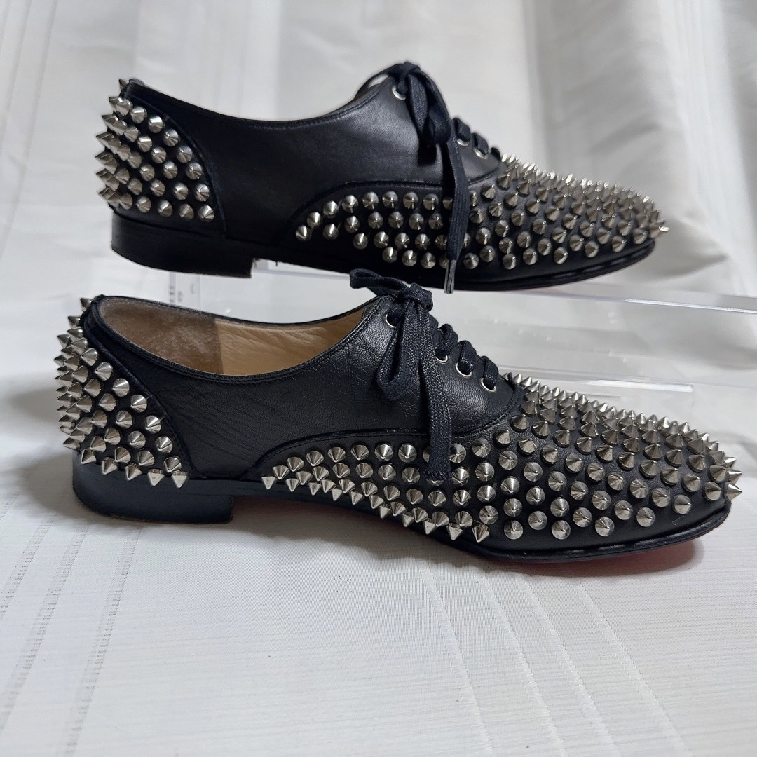 Christian Louboutin - ルブタン スタッズ ローファー 革靴 Christian Louboutin - ルブタン スタッズ ローファー 革靴