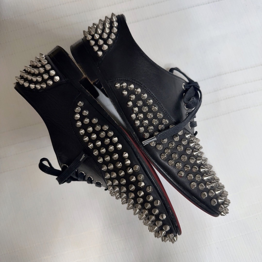 Christian Louboutin - ルブタン スタッズ ローファー 革靴 Christian Louboutin - ルブタン スタッズ ローファー 革靴