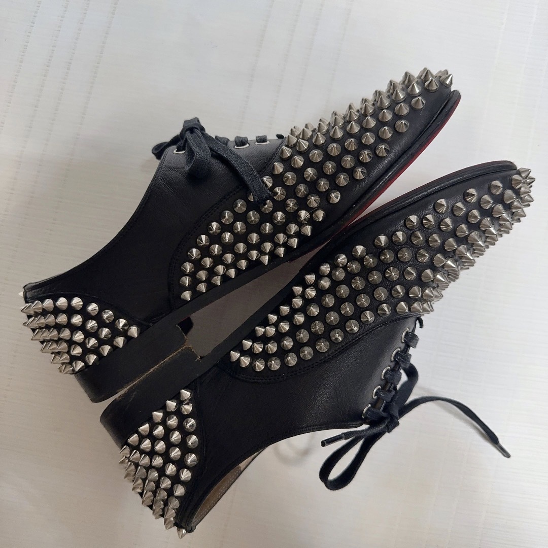 Christian Louboutin - ルブタン スタッズ ローファー 革靴 Christian Louboutin - ルブタン スタッズ ローファー 革靴