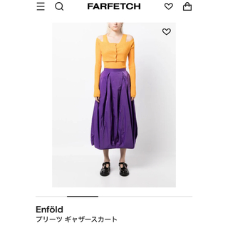 エンフォルド(ENFOLD)のEnföld プリーツ ギャザースカート ￥113,900(ロングスカート)