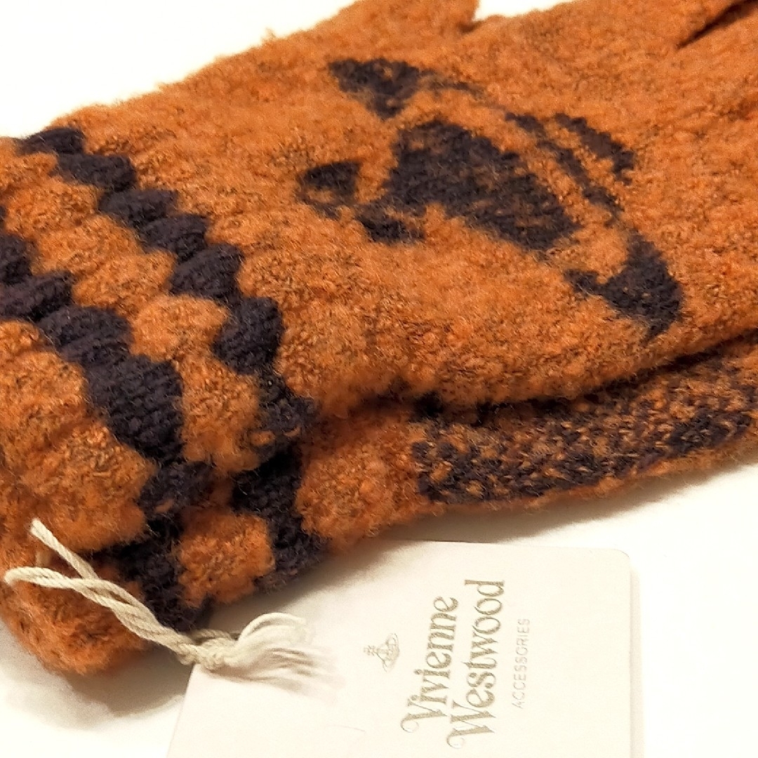 Vivienne Westwood(ヴィヴィアンウエストウッド)のセール★㉛新品【ヴィヴィアンウエストウッド】日本製 手袋 ウール混 ORB メンズのファッション小物(手袋)の商品写真