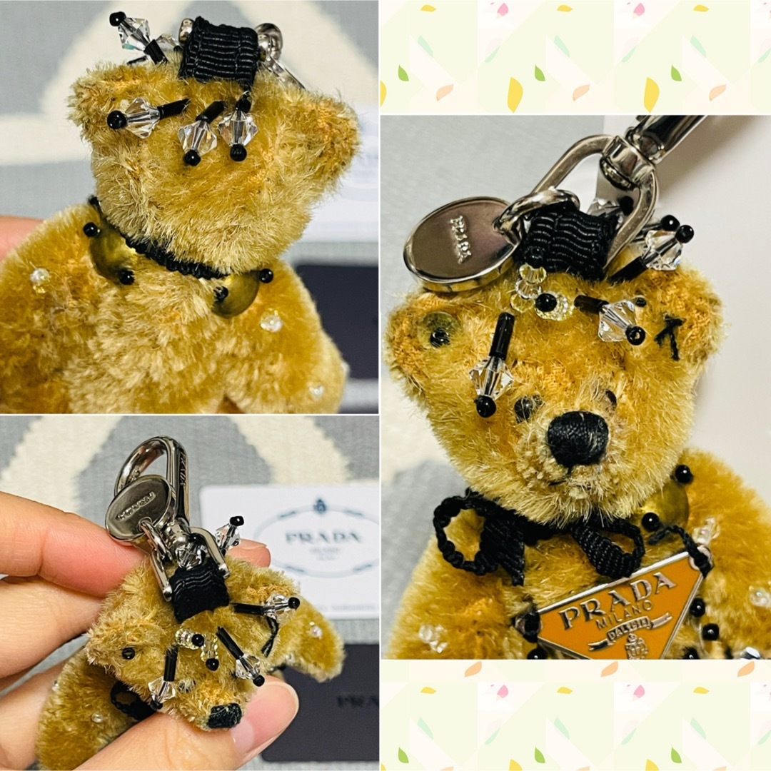 PRADA(プラダ)のプラダ　PRADA クマ　バッグチャーム　キーホルダー　テディベア　装飾 レディースのアクセサリー(チャーム)の商品写真