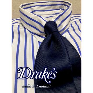 ドレイクス(DRAKES)の【美品】Drake's／ドレイクス／ロンドンストライプ／BEAMS別注／ブルー(シャツ)