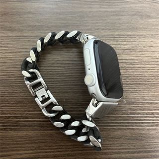 アップルウォッチ(Apple Watch)のApple Watchバンド　シルバータグ(金属ベルト)