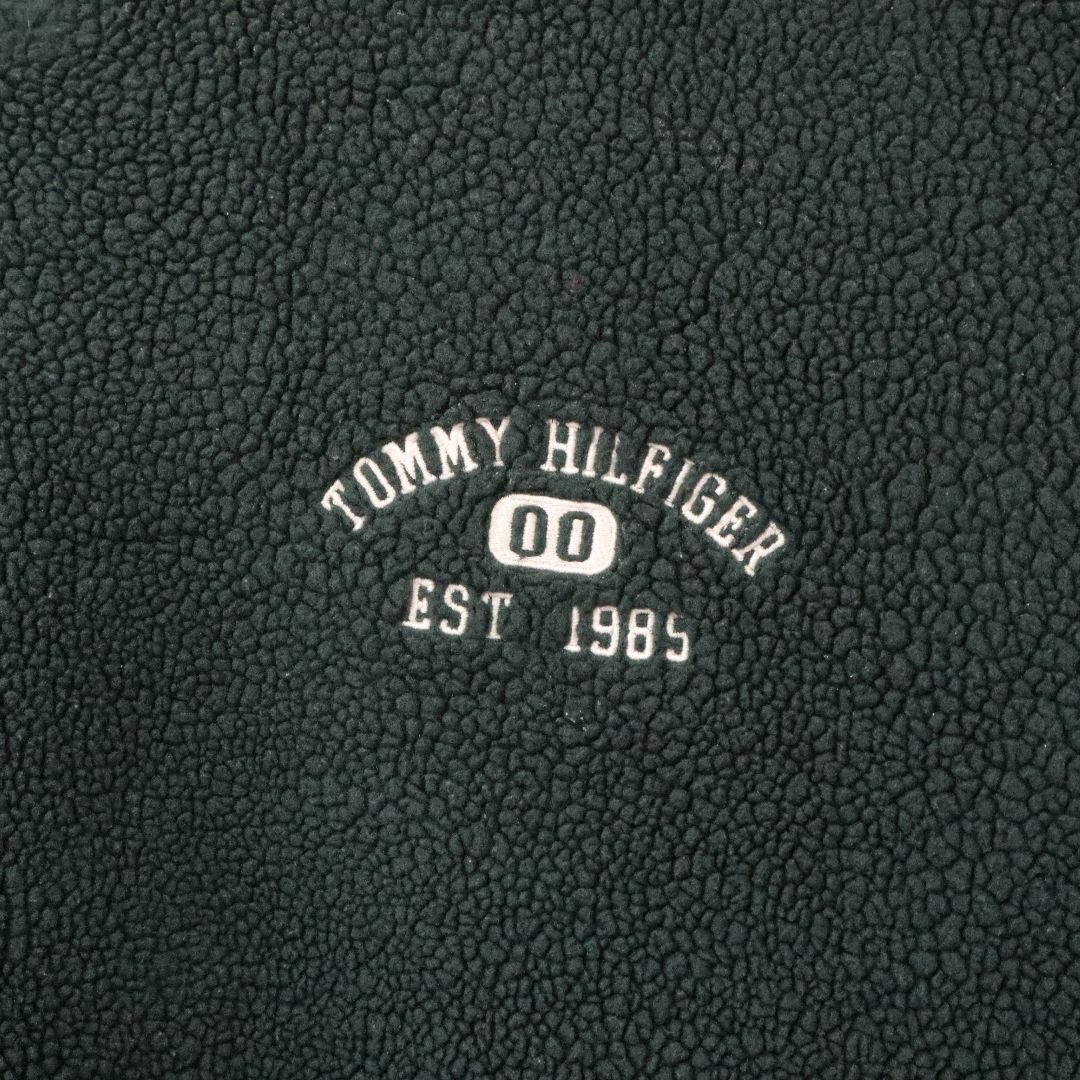 TOMMY HILFIGER(トミーヒルフィガー)の【90s】トミーヒルフィガー／ボアプルオーバー　2XLサイズ　ワンポイント刺繍 メンズのトップス(スウェット)の商品写真