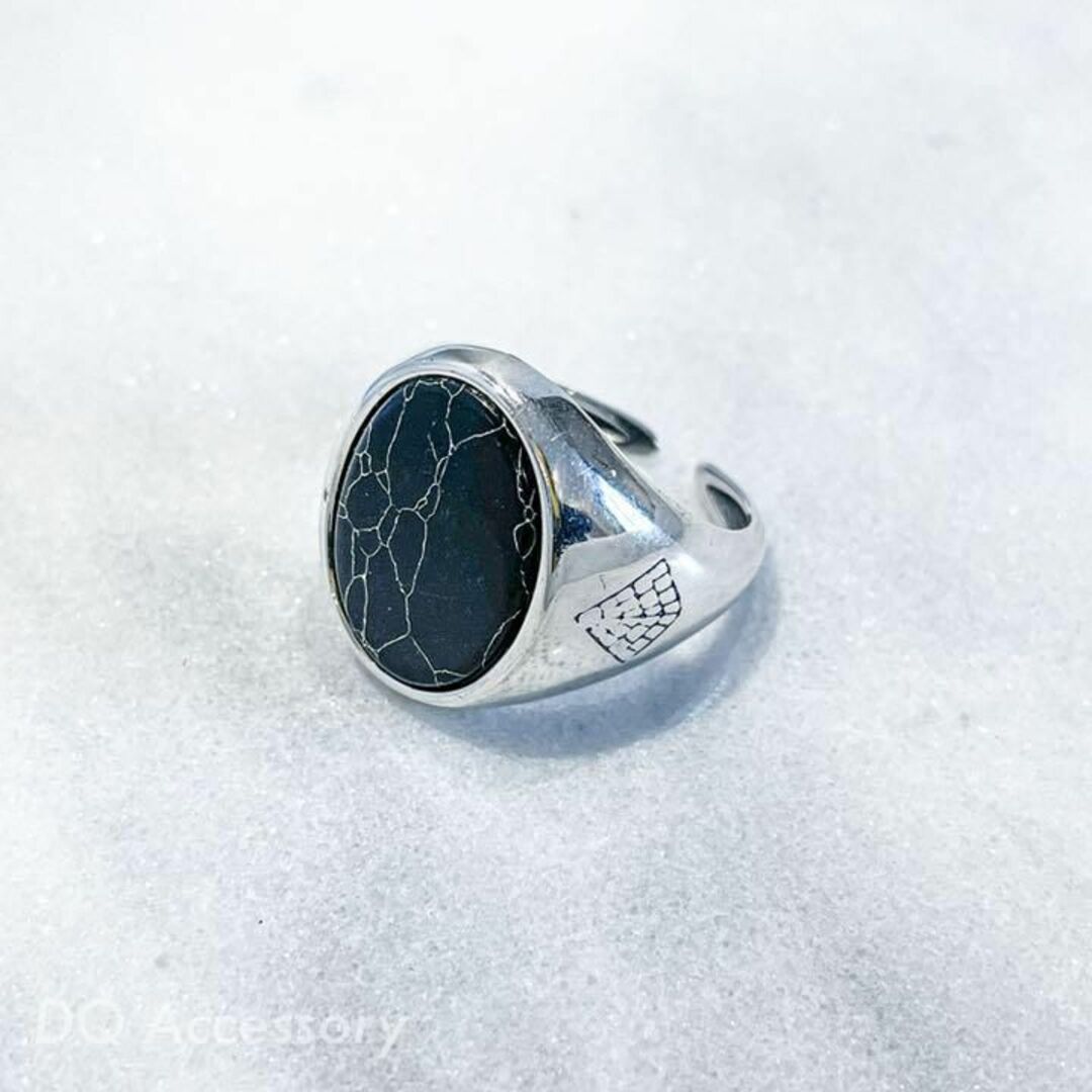 Silver925 オープンリング 銀　メンズ　シルバー　指輪 R-008 メンズのアクセサリー(リング(指輪))の商品写真