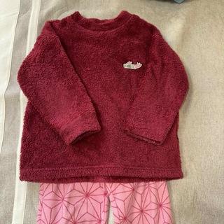 ユニクロ(UNIQLO)のユニクロ　鬼滅の刃　ねずこ　パジャマ　女の子　120 フリースパジャマ　部屋着　(パジャマ)