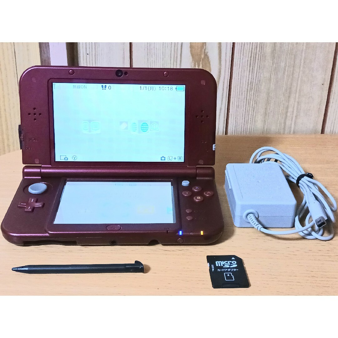 ニンテンドー3DS(ニンテンドー3DS)のNewニンテンドー3DS LL メタリックレッド エンタメ/ホビーのゲームソフト/ゲーム機本体(携帯用ゲーム機本体)の商品写真