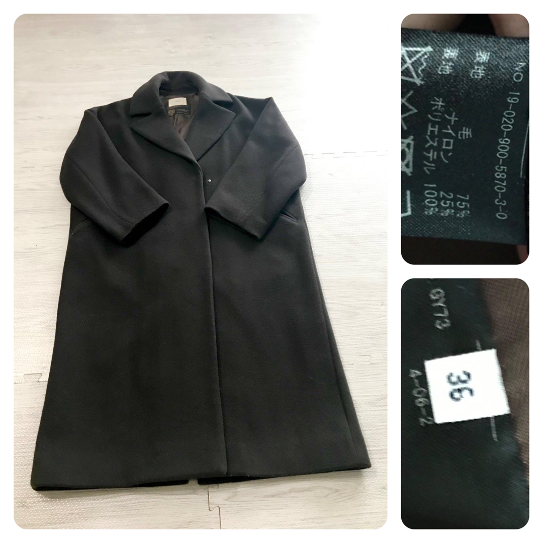 IENA(イエナ)の2019AW MANTECOオーバーチェスターコート 定価49,500円 レディースのジャケット/アウター(チェスターコート)の商品写真