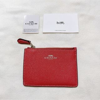 コーチ(COACH)の【お値下げ中】coach コーチ　パスケース　定期入れ　ピンク(名刺入れ/定期入れ)