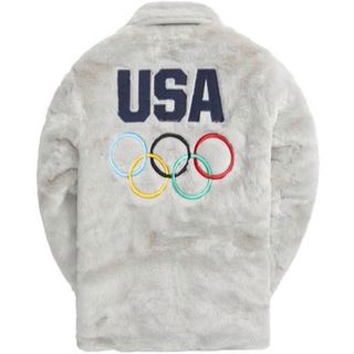 KITH - Kith Olympic team USA faux fur jacketの通販 by イッヂ｜キス