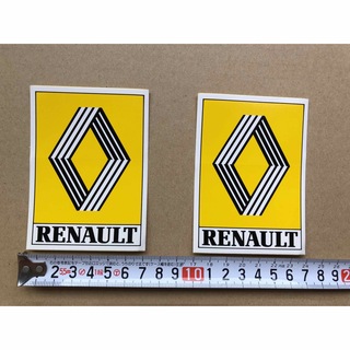 ルノー(RENAULT)のルノー　RENAULT ステッカー　本物　2枚組(車外アクセサリ)
