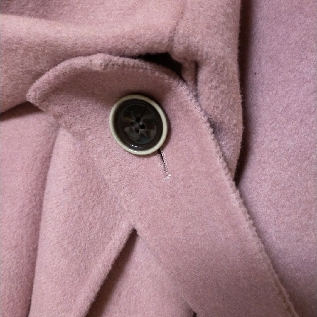 PLST(プラステ)のウールブレンドリバーハーフコート 122409004 レディースのジャケット/アウター(ノーカラージャケット)の商品写真