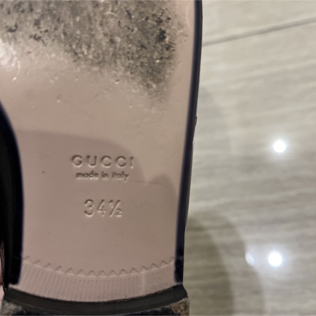 Gucci(グッチ)のGUCCI  ホースビット レザーサンダル レディースの靴/シューズ(ローファー/革靴)の商品写真