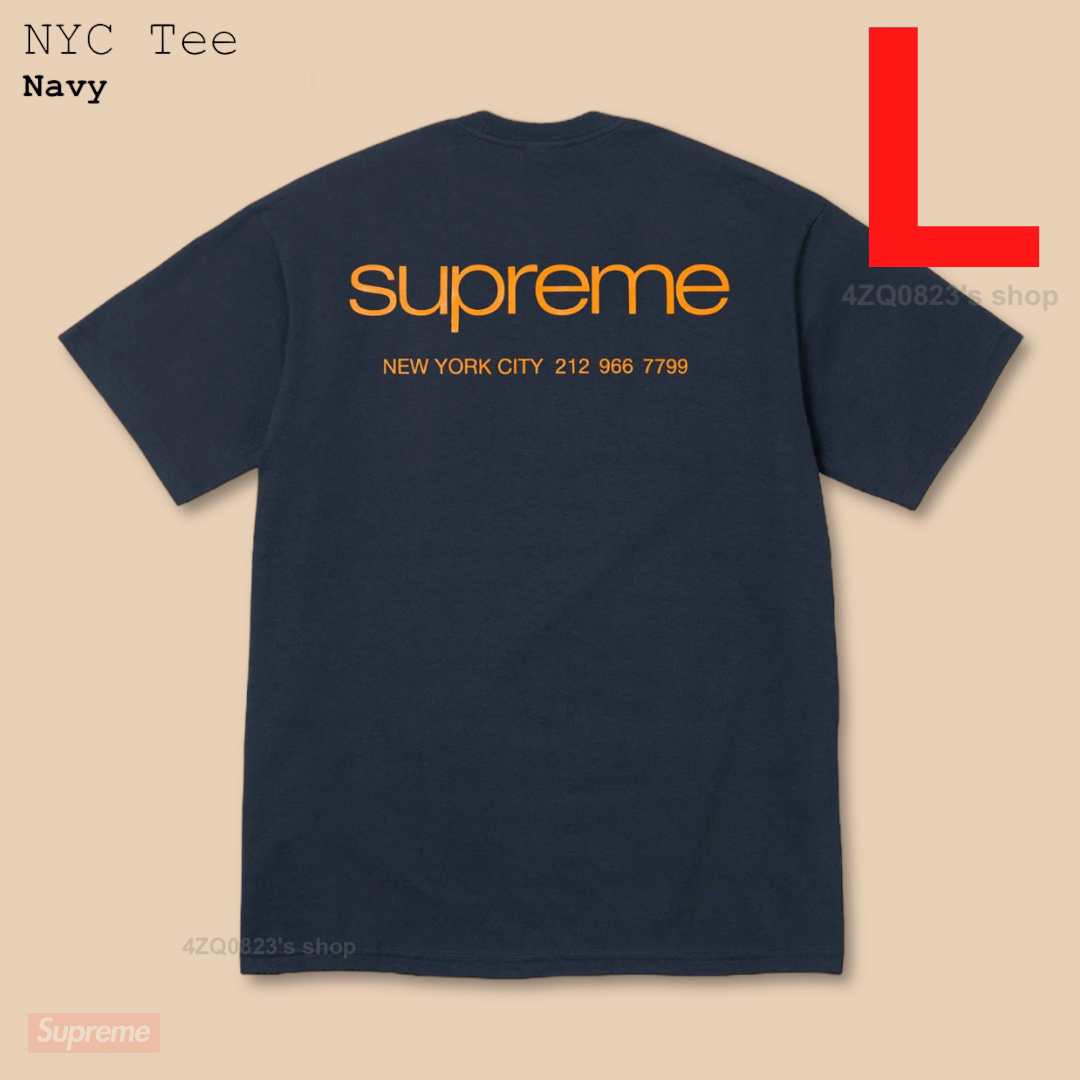 Supreme(シュプリーム)のSupreme NYC Tee Navy シュプリーム Tシャツ ネイビー L メンズのトップス(Tシャツ/カットソー(半袖/袖なし))の商品写真