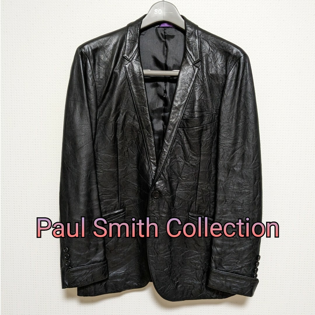 レザージャケットPaul Smith Collection レザージャケット黑 Ｍ