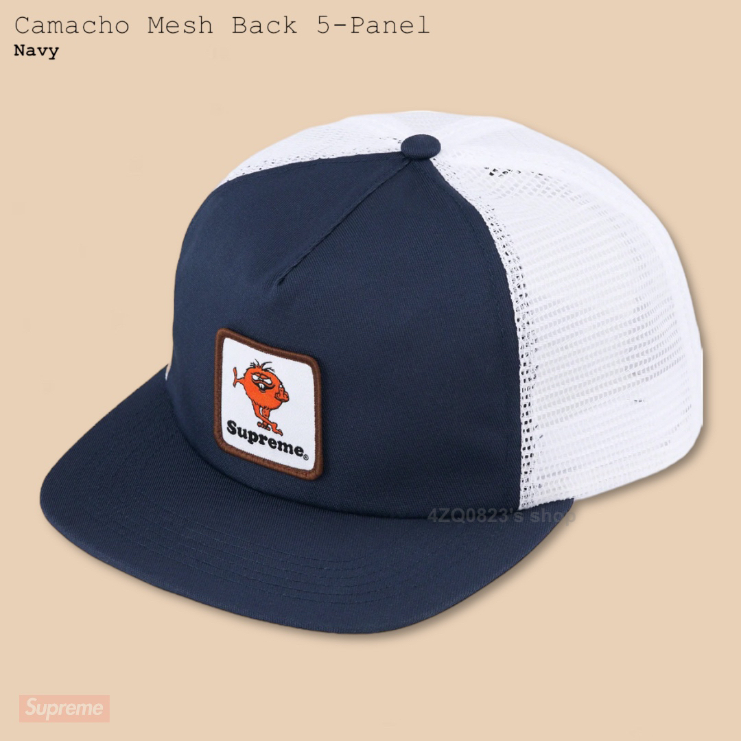 Supreme Camacho Mesh Back 5-Panel CAP 黒