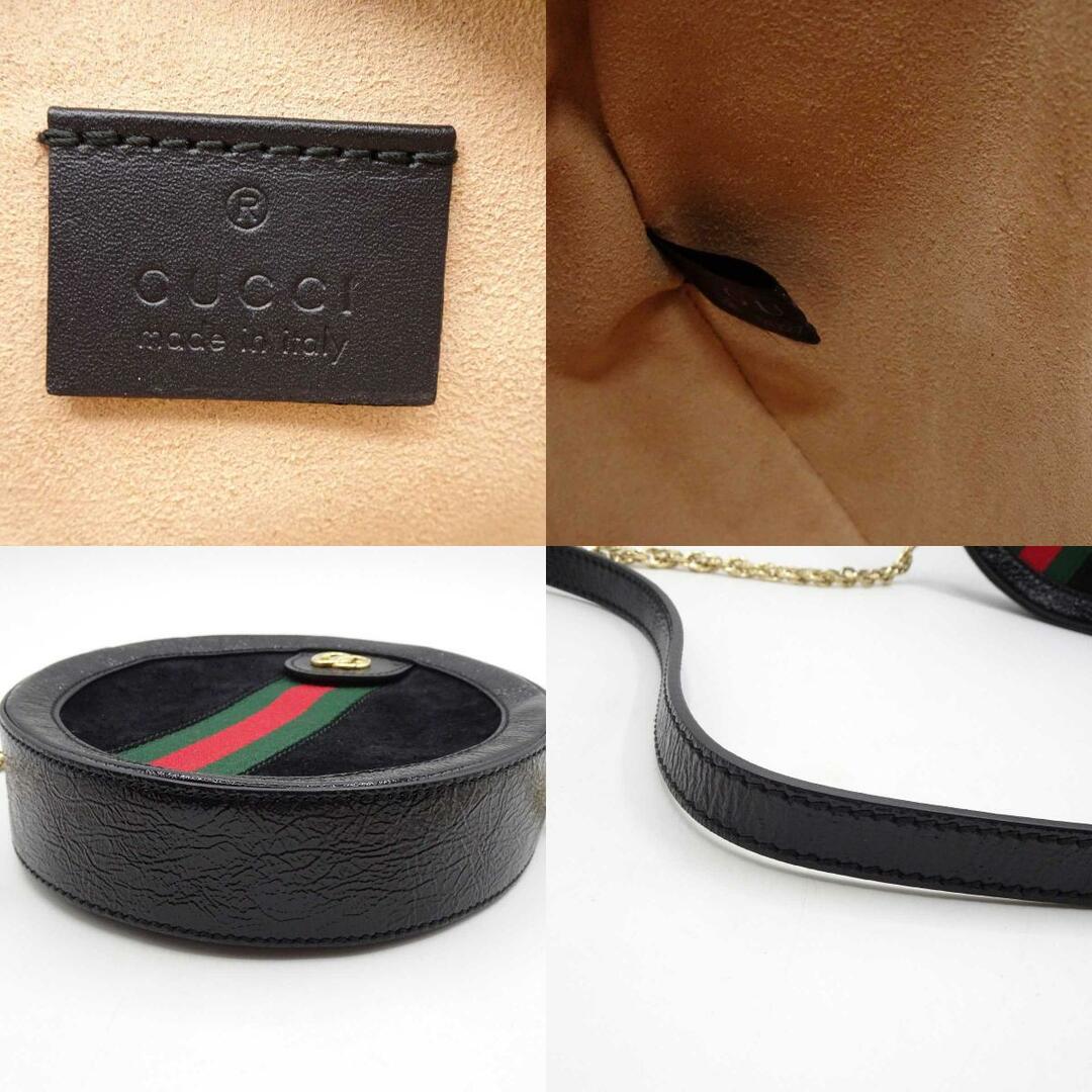 Gucci(グッチ)のグッチ ミニラウンド ショルダーバッグ/クロスボディバッグ オフィディア ブラック 550618 レディース GUCCI シェリーライン ダブルG レディースのバッグ(その他)の商品写真