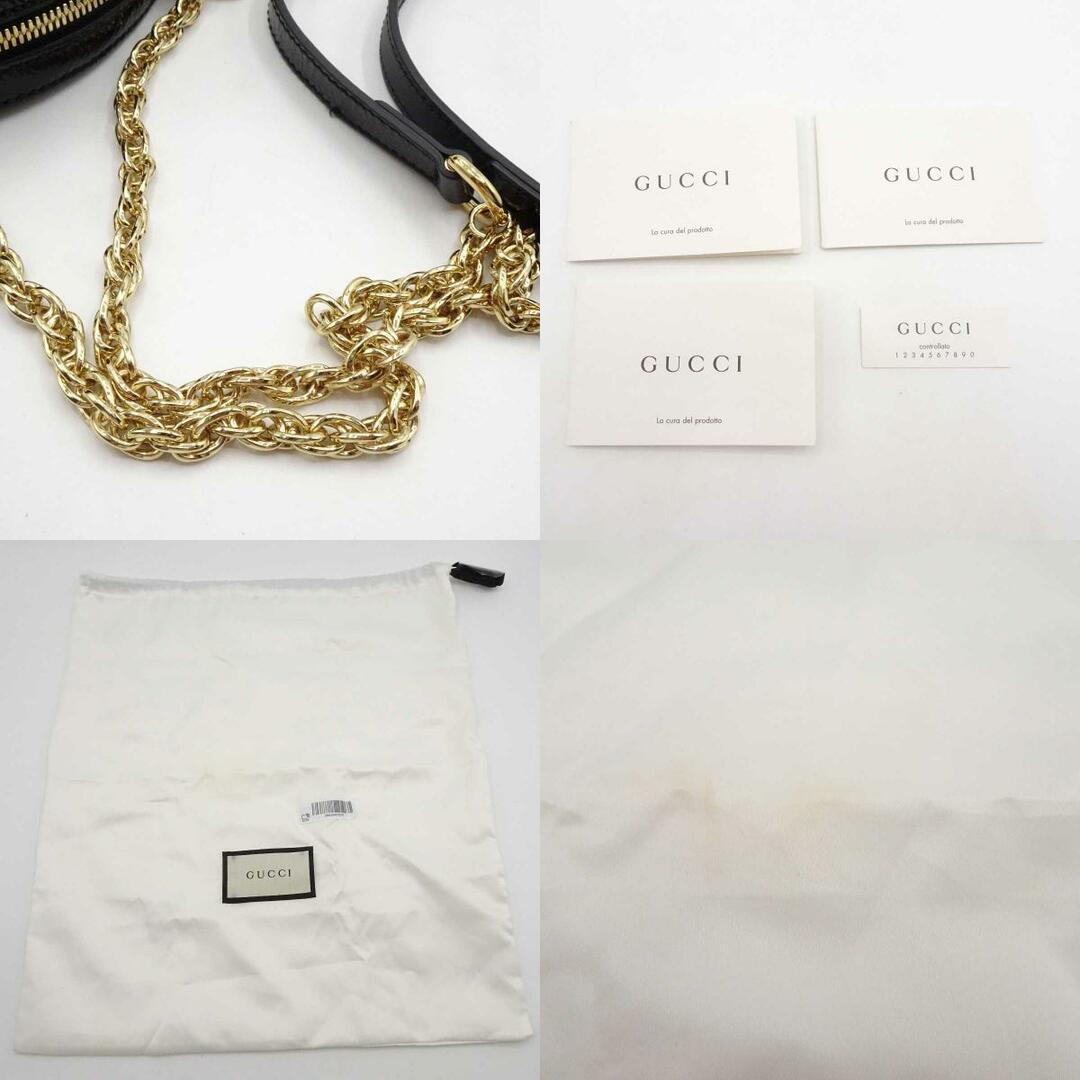 Gucci(グッチ)のグッチ ミニラウンド ショルダーバッグ/クロスボディバッグ オフィディア ブラック 550618 レディース GUCCI シェリーライン ダブルG レディースのバッグ(その他)の商品写真