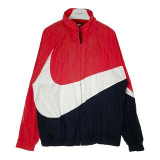 ナイキ(NIKE)の★NIKE ナイキ AR3133-657 HBR STMT WOVEN JACKET ビッグスウッシュ ウーブンジャケット レッド sizeM(その他)