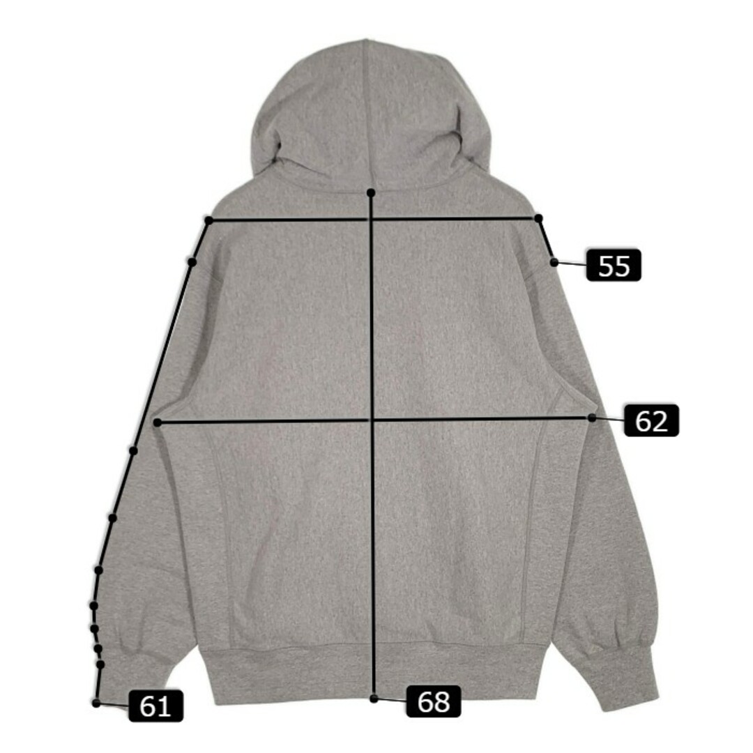 トップスSUPREME シュプリーム 20AW Cross Box Logo Hooded Sweatshirt クロスボックスロゴ スウェットパーカー グレー Size M