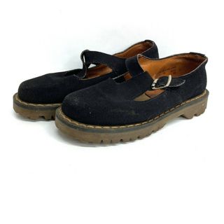 ドクターマーチン(Dr.Martens)の★Dr.Martens ドクターマーチン MADE IN ENGLAND Tバー スウェード シューズ ブラック sizeUK3(ローファー/革靴)