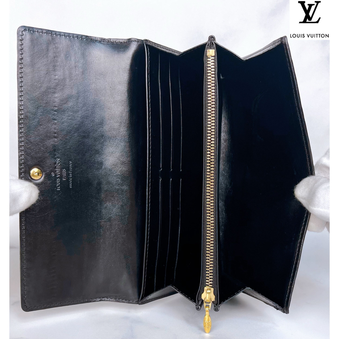 LOUIS VUITTON(ルイヴィトン)の超極美品 LOUIS VUITTON ヴェルニ ポルトフォイユサラ 長財布 レディースのファッション小物(財布)の商品写真