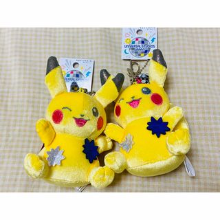 ユニバーサルスタジオジャパン(USJ)の【２個セット】USJ  ポケットモンスター　ピカチュウ マスコットキーチェーン(キャラクターグッズ)