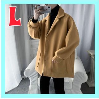 新品 送料無料 ビッグシルエット チェスターコート ロングコート冬服 韓国(チェスターコート)