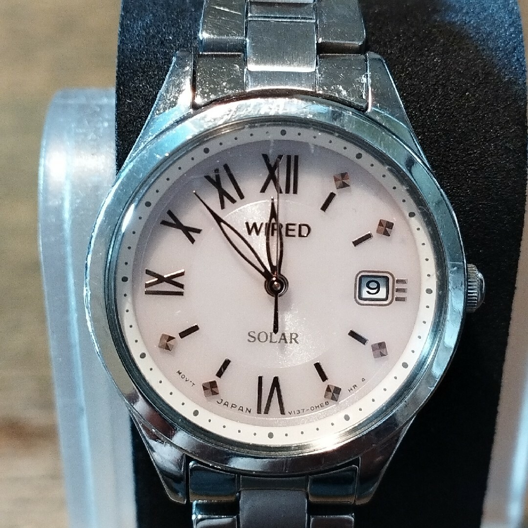 SEIKO(セイコー)のAC38　セイコー・ワイヤード　　　ソーラー時計　稼働品　日付つき レディースのファッション小物(腕時計)の商品写真