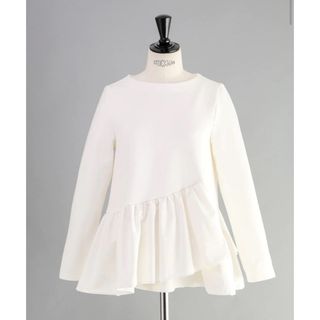 em. warm pearl peplum tops(シャツ/ブラウス(長袖/七分))