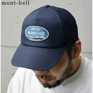 モンベル(mont bell)のmont-bell モンベル メッシュ ロゴキャップ M/L ネイビー 新品同様(その他)