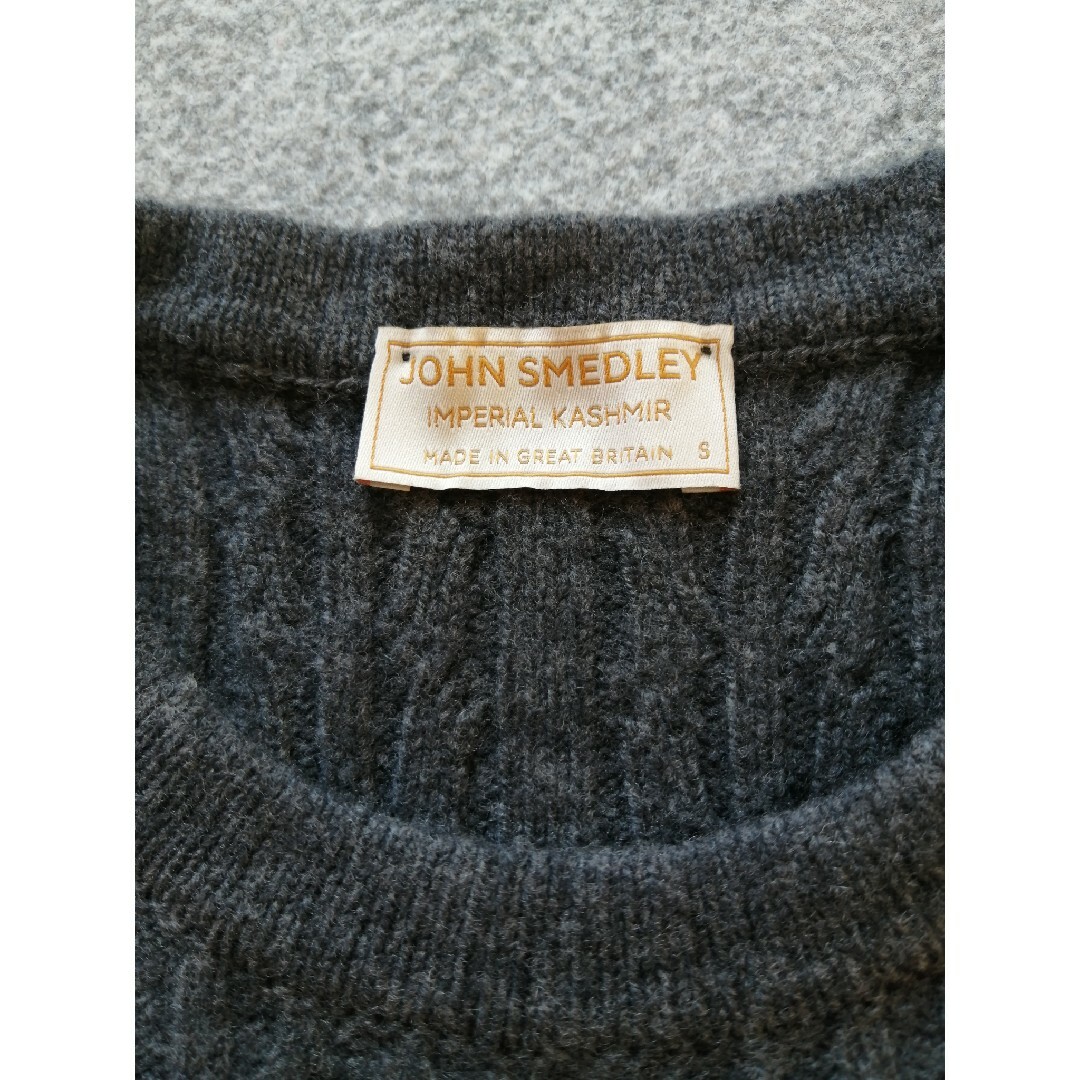 JOHN SMEDLEY(ジョンスメドレー)の【未使用に近い】JOHN SMEDLEY ジョンスメドレー カシミア混 ニット メンズのトップス(ニット/セーター)の商品写真