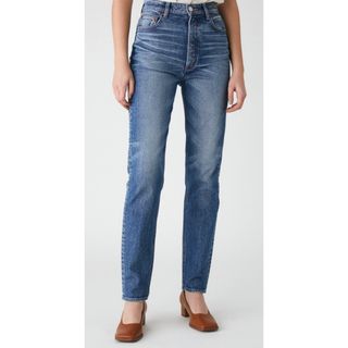 マウジー(moussy)の【タグ付き新品】PLAIN JEANS STRAIGHT SLIM(デニム/ジーンズ)