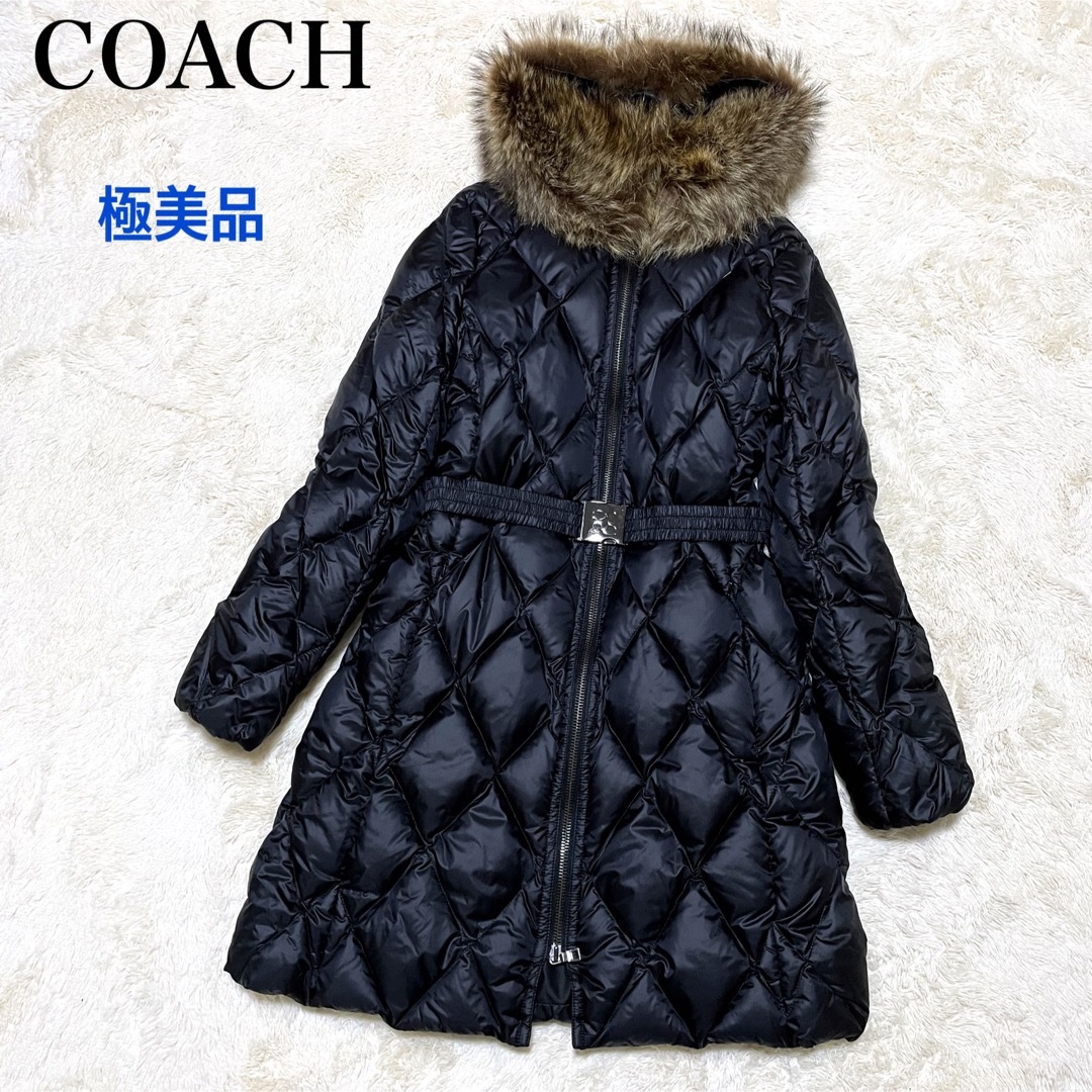 COACH ラクーンファーダウンコート