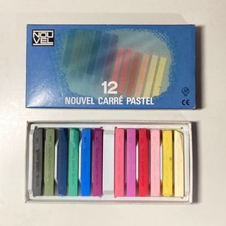 【nouvel carre pastel】パステル 12色セット(クレヨン/パステル)