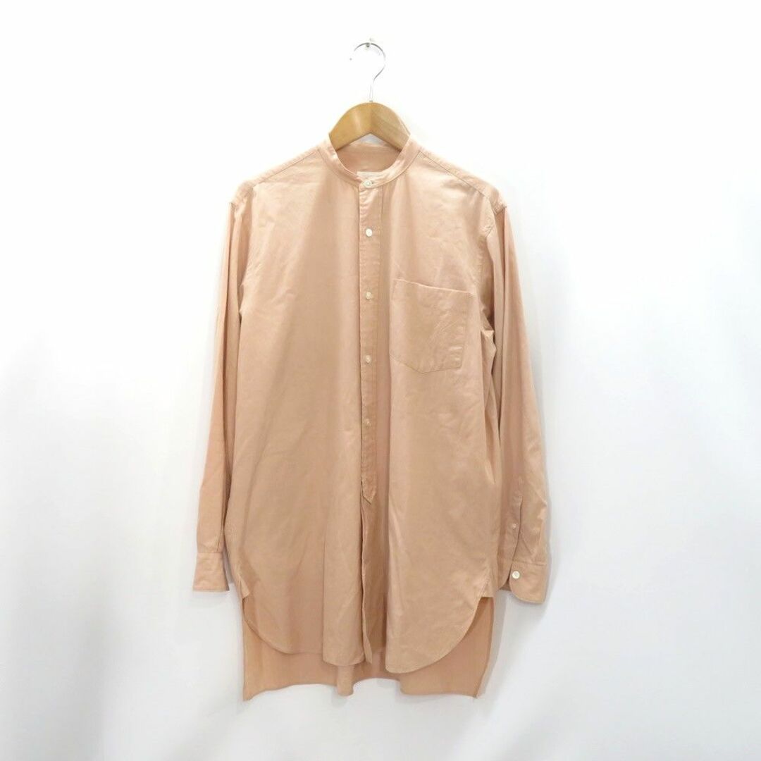 COMOLI BAND COLLAR L/S SHIRT採寸