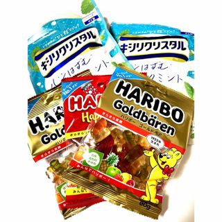 ハリボー(ハリボー)のHARIBO 80g 3袋 キシリクリスタル 2袋(菓子/デザート)