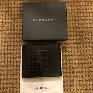 バーバリー(BURBERRY)の新品未使用☆BURBERRY バーバリー　エンボスチェック二つ折り財布(折り財布)