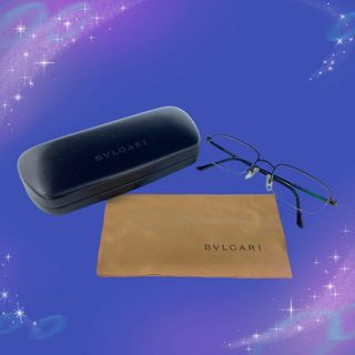 ブルガリ(BVLGARI)の《超美品》　ブルガリ　メガネ　度付き　ブラック(サングラス/メガネ)