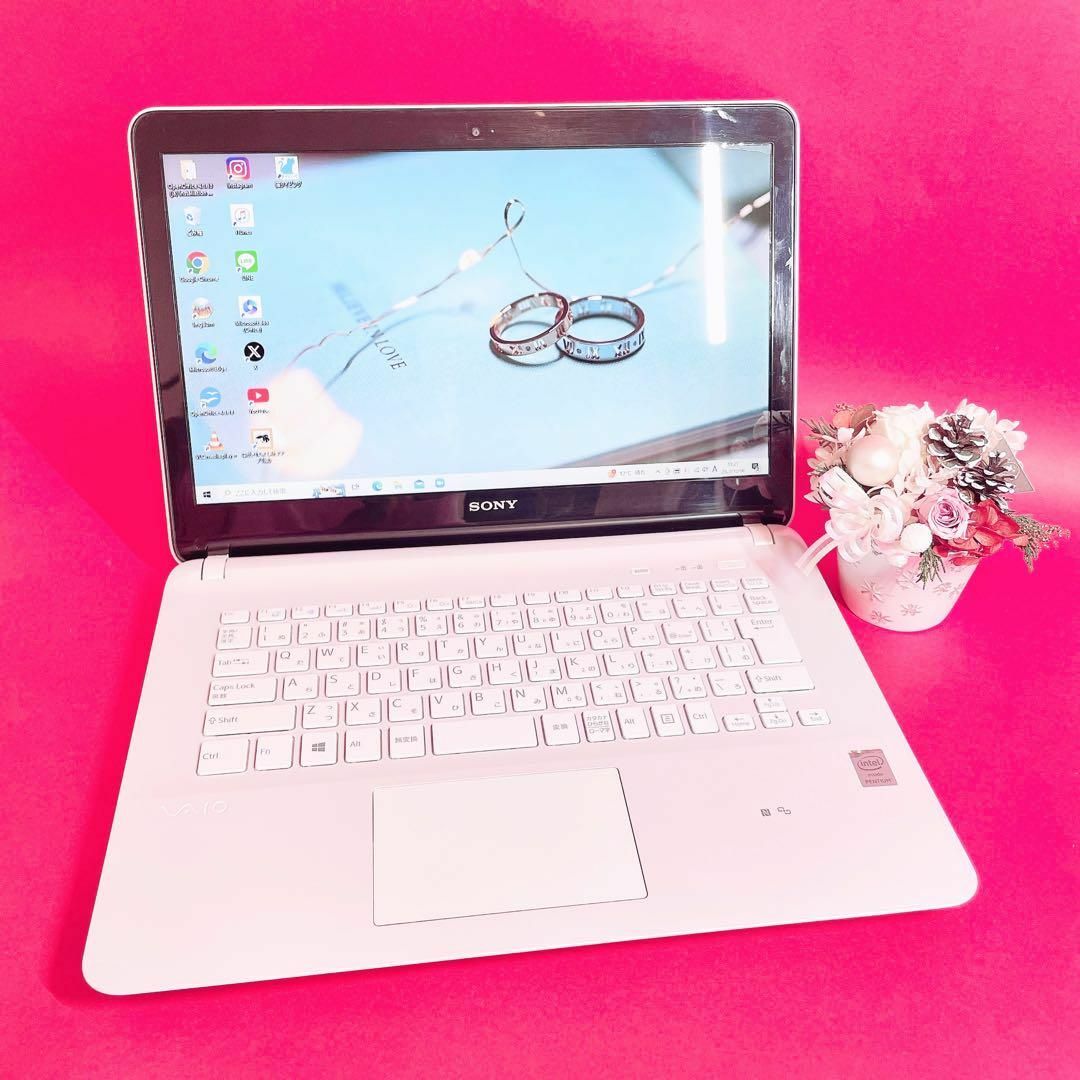 SONY VAIO 白色ホワイト おしゃれノートパソコン☆ウェブカメラ付き SONY VAIO 白色ホワイト おしゃれノートパソコン☆ウェブカメラ付き