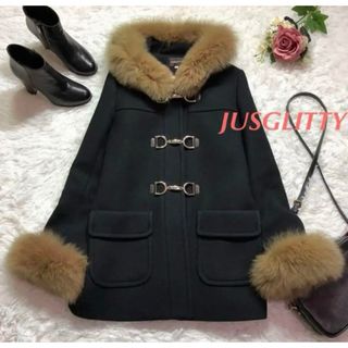 ジャスグリッティー(JUSGLITTY)のJUSGLITTY フォックスファー ダッフルコート(ダッフルコート)