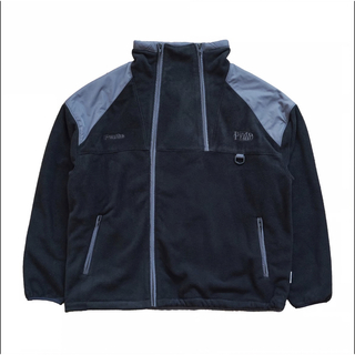 Peate double zip fleece jacket （blk）Lサイズ(ブルゾン)