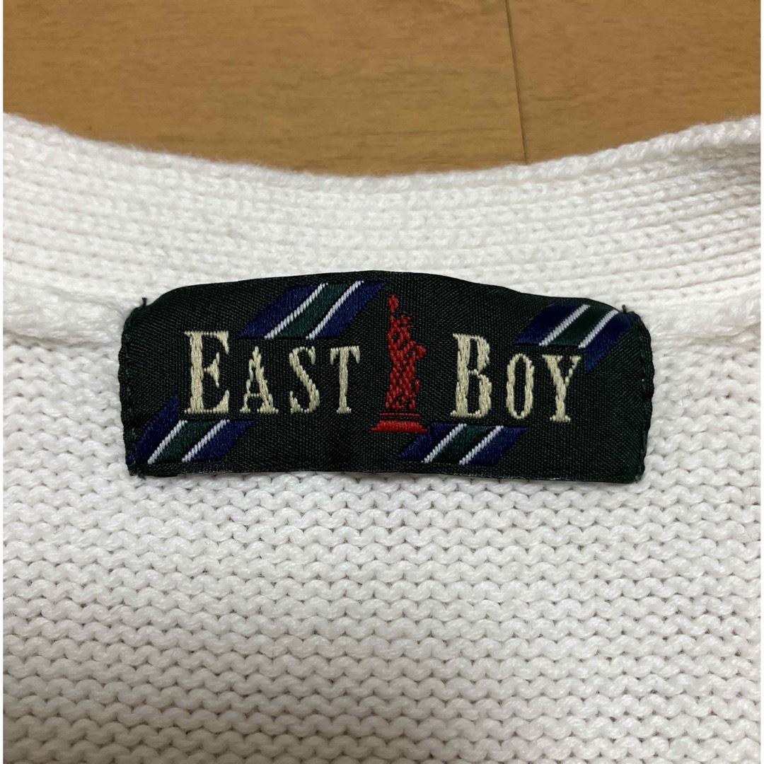 EASTBOY(イーストボーイ)のニットベスト　ホワイト　イーストボーイ レディースのトップス(ベスト/ジレ)の商品写真