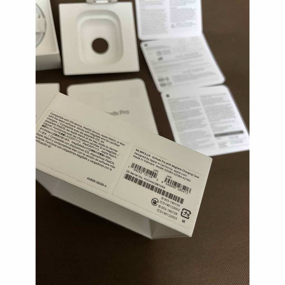 Apple - AirPods pro 空箱 未使用ケーブル 未使用付属イヤーピース ...